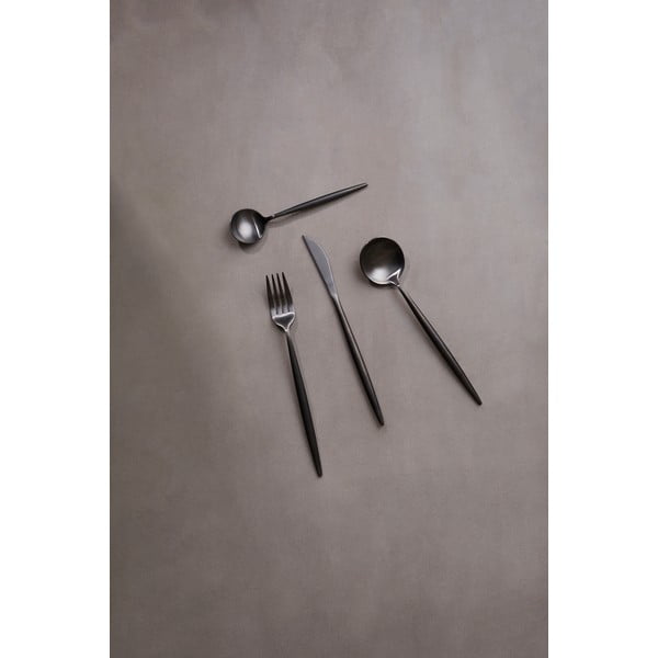 Черен прибори за хранене 16 бр. от неръждаема стомана Modern retro – Premier Housewares-image-3