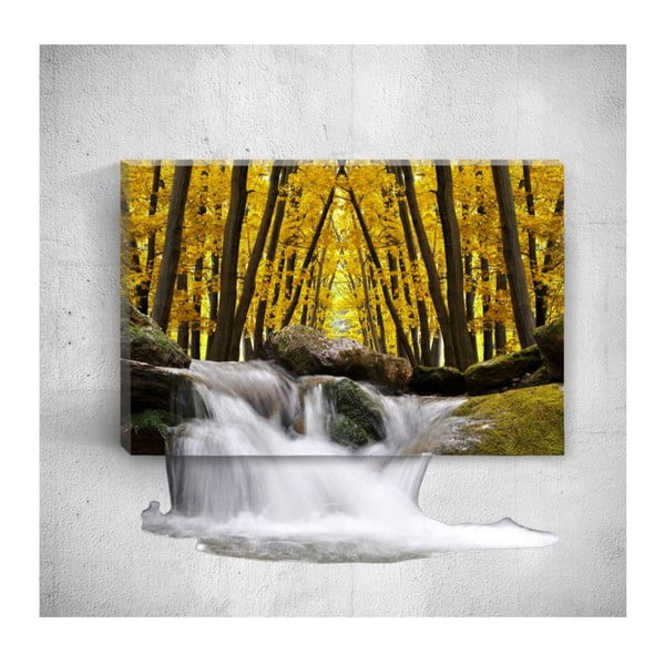 Nástěnný 3D obraz Mosticx Autumn Waterfalls, 40 x 60 cm