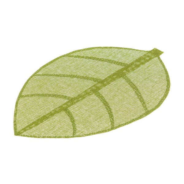 Зелена подложка във формата на листо, 50 x 33 cm - Casa Selección