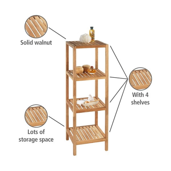 Рафт за баня от масивен орех естествен 36x112 cm Norway – Wenko-image-4