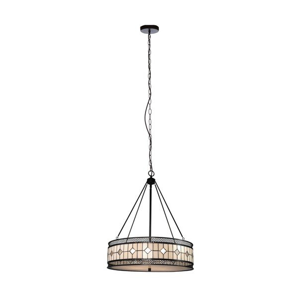 Метално висящо осветително тяло със стъклен абажур ø 60 cm Waldorf – Premier Housewares