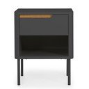 Антрацитно сиво нощно шкафче Switch - Tenzo