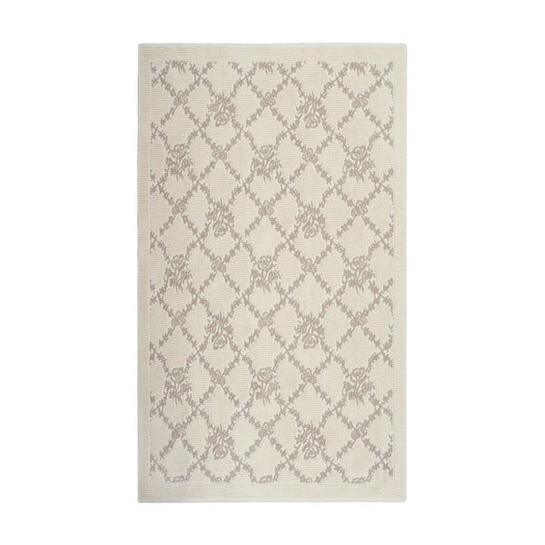 Hnědý  bavlněný koberec Floorist Samal, 80 x 300 cm