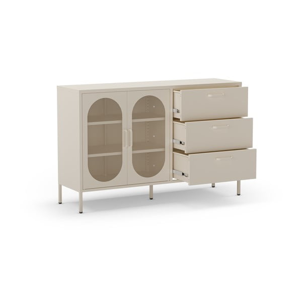 Кремав скрин 140x90 cm Diora – Marckeric-image-4