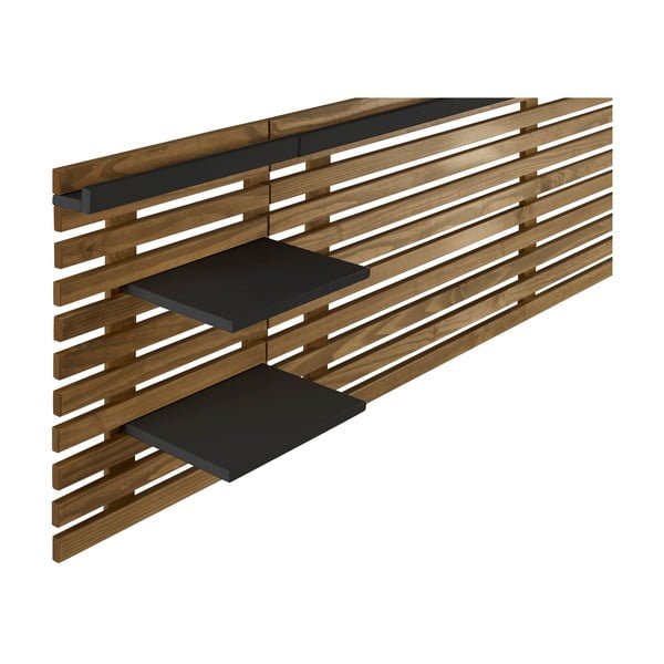 Табла за глава от черен/естествен бор 240x62 cm Nidra - Marckeric-image-3