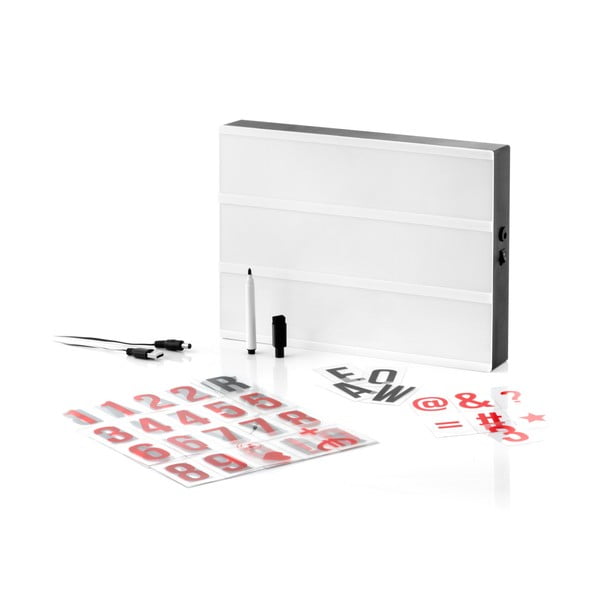 Светлинна дъска с букви и молив Cinema Box - InnovaGoods-image-2