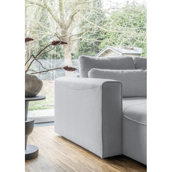 Светлосив ъглов разтегателен диван (U-образен) Homely Tommy - Miuform-image-4