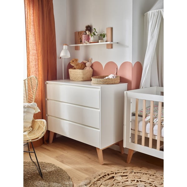 Бял детски скрин , 100 x 92 cm Swing - Pinio-image-1