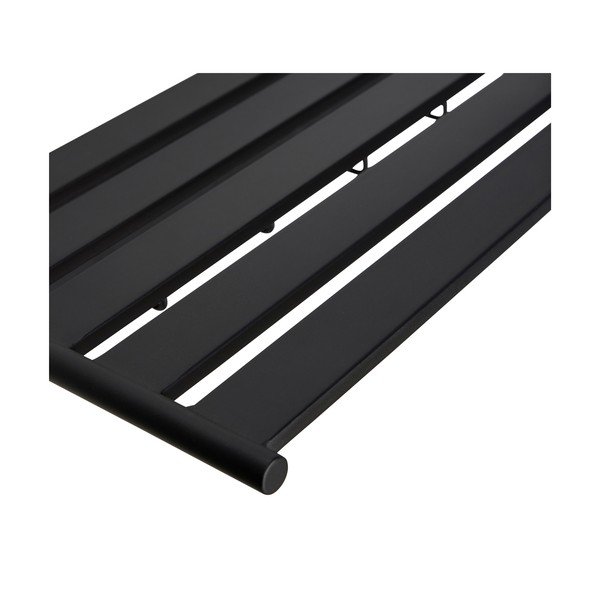 Черна метална стенна закачалка с рафт Fusion – Hübsch-image-2