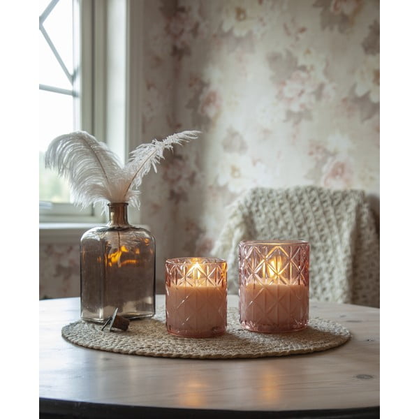 LED свещ на батерии (височина 10 cm) Flamme Romb – Star Trading-image-1