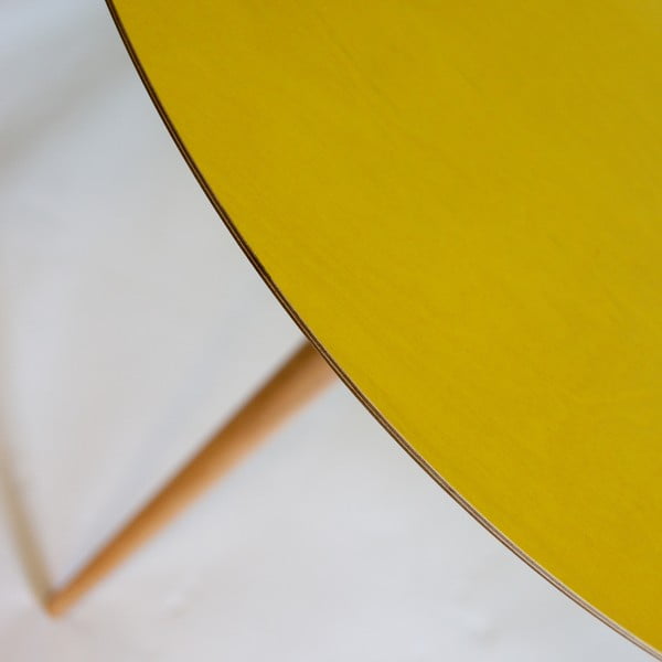 Жълта маса за хранене Triad - Ragaba-image-1