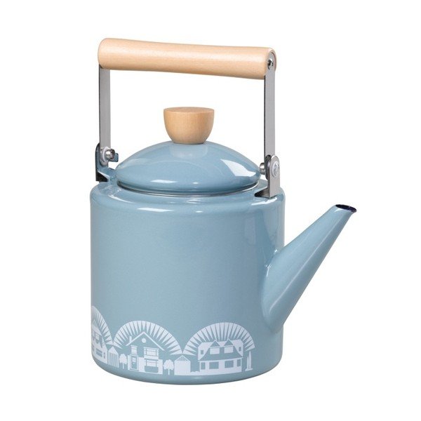 Modrá smaltovaná konvička Mini Moderns