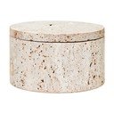 Декоративна каменна кутия за съхранение в естествен цвят ø 14x8 cm Tibor – Premier Housewares