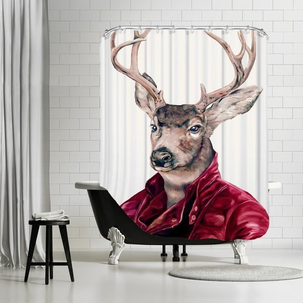 Koupelnový závěs Deer, 180x180 cm