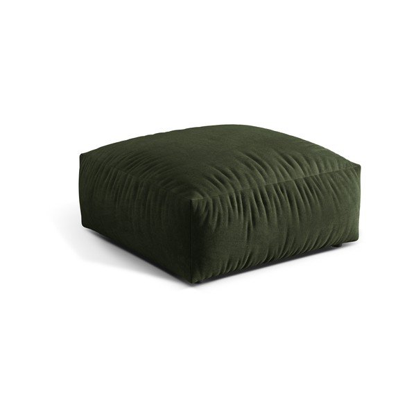 Зелена кадифена модулна табуретка Martina – Micadoni -image-1