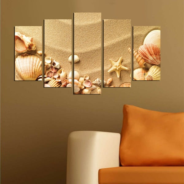 Картина за стена от няколко части Sand Beach - Wallity-image-1