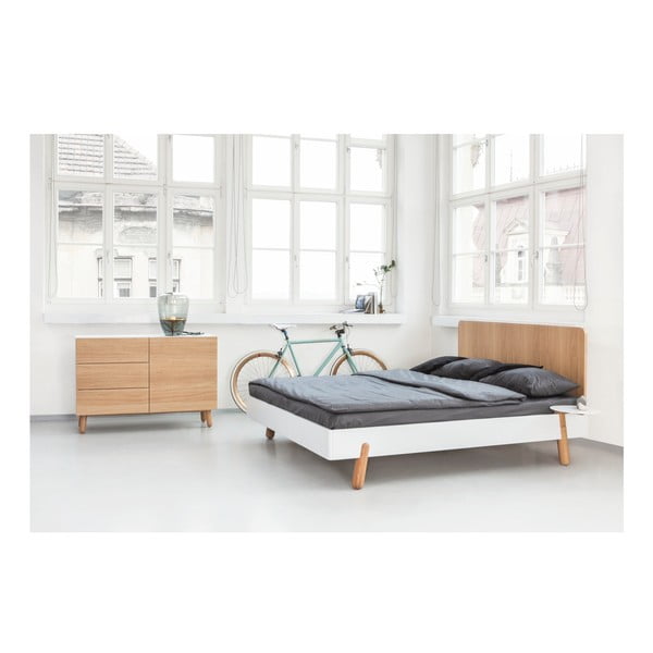Postel Jitona Mamma s dřevěným čelem, 160 x 200 cm-image-2