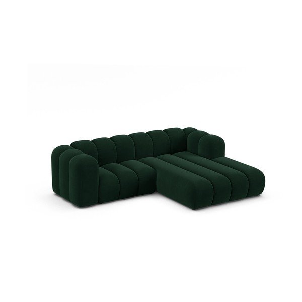 Тъмнозелен ъглов диван (десен ъгъл) Lupine – Micadoni Home-image-1