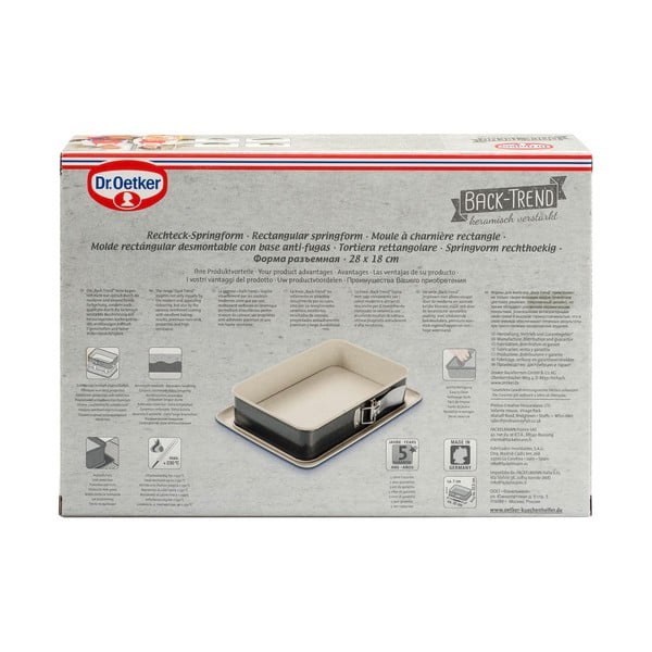 Стоманена тава за печене с керамична повърхност , 28 x 18 cm - Dr. Oetker-image-3