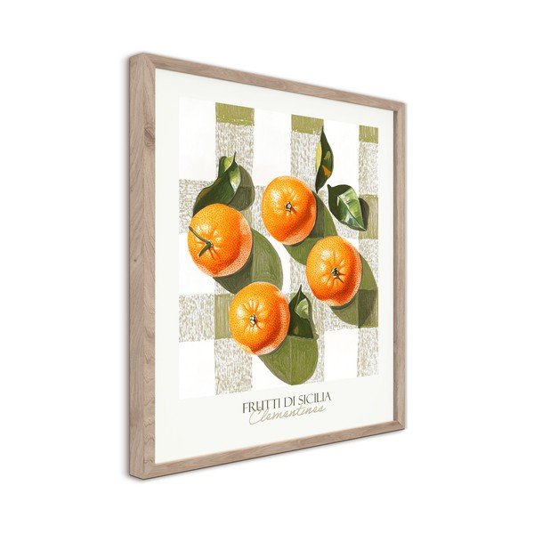 Печатна картина с включена рамка 40x50 cm Mandarines  – Styler-image-4