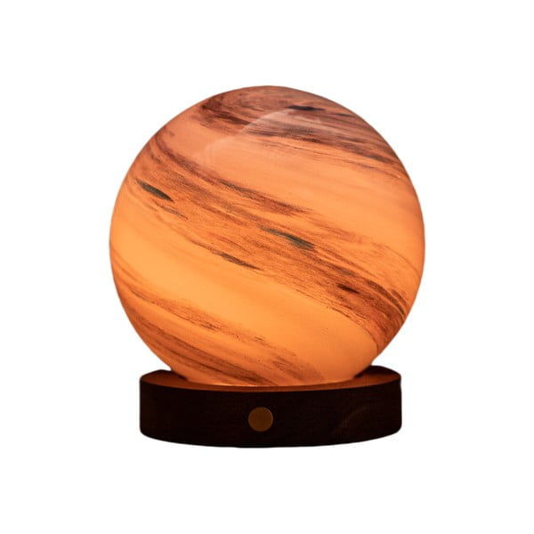 Кафява/в тъмно естествен цвят светлинна декорация с USB ø 12 cm Polar Cloud – Gingko