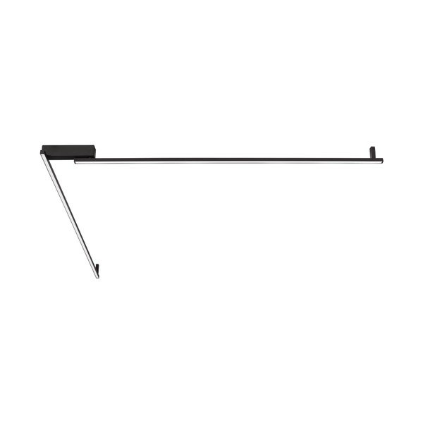 Матово черно алуминиево LED затъмняващо се осветително тяло за таван 4x309 cm Briana – Nova Luce