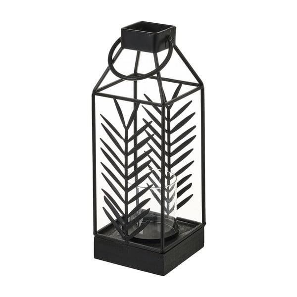 Черен метален фенер , височина 40,5 cm - Casa Selección