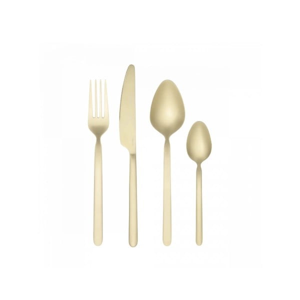 Прибори за хранене 16 бр. от неръждаема стомана в златист цвят Stella – Blomus