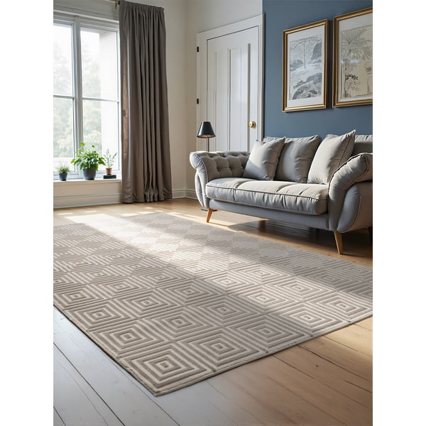 Бежово-кремав килим 120x170 cm Perles Tourmaline – Elle Decoration-image-1