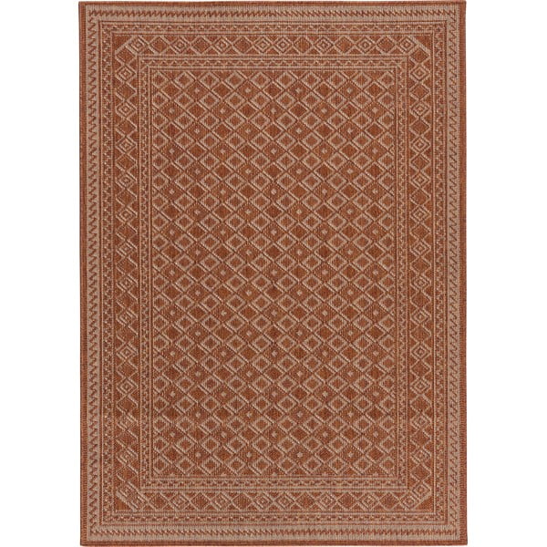 Червен външен килим 290x200 cm Terrazzo - Floorita