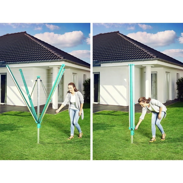 Градинска сушилня за дрехи в сребрист цвят 60 m Linomatic 600 Deluxe Cover – LEIFHEIT-image-3