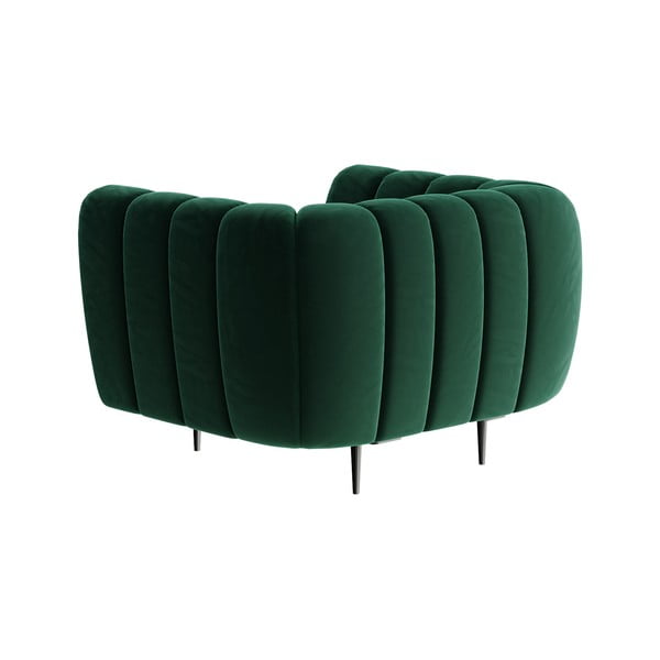 Тъмнозелено кадифено кресло Shel - Ghado-image-3