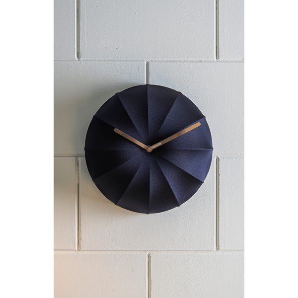 Тъмносин стенен часовник , ø 40 cm Stretch - Karlsson-image-1