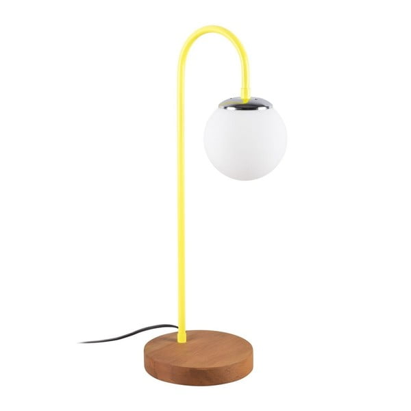 Настолна лампа с жълт детайл Lanty Table Lamp, височина 57 cm - Unknown