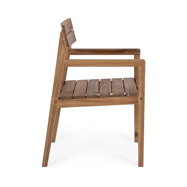 Градински стол от масивно дърво в естествен цвят Rodano – Bizzotto-image-3