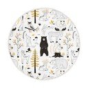 Жълто-бял детски килим ø 120 cm Comfort - Mila Home