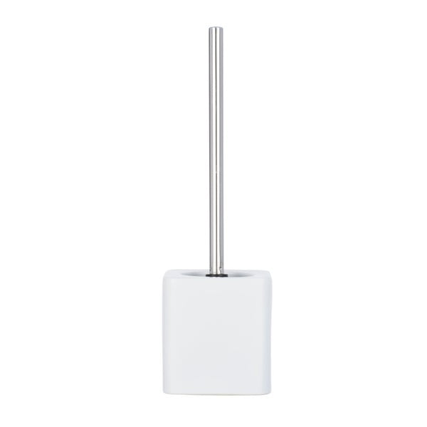 Матово бяла керамична четка за тоалетна Hexa - Wenko-image-1