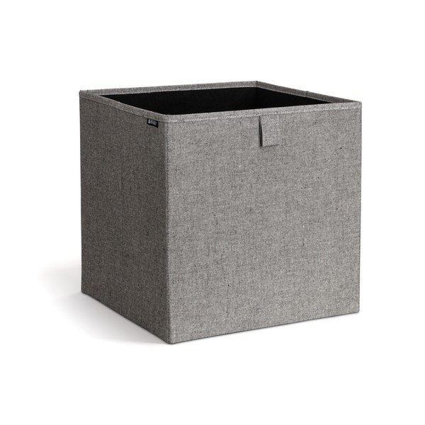 Сива текстилна кутия за съхранение 32x31,5x31,5 cm Soft Storage Cube – Bigso-image-4