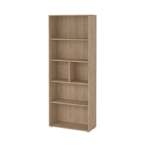 Етажерка за книги в дъбов декор в естествен цвят 80x205 cm Sign - Tvilum-image-3