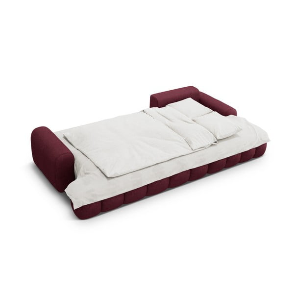 Бордо сгъваем/с място за съхранение ъглов диван (десен ъгъл) Linz – Cosmopolitan Design-image-4