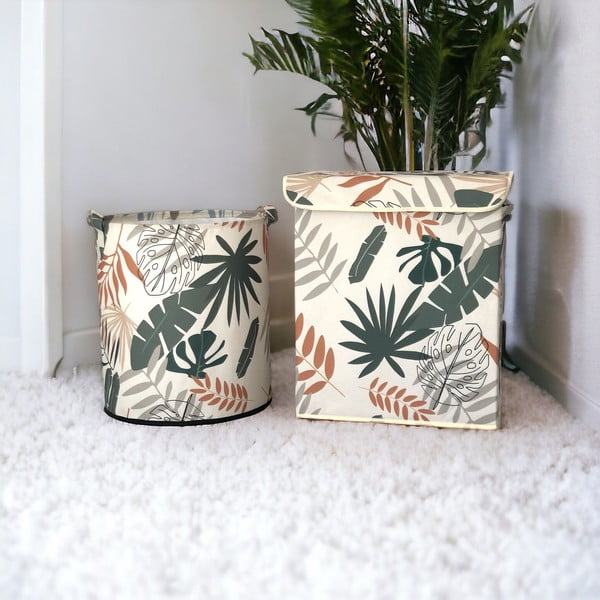 Текстилни кошници за съхранение в комплект от 2 бр. – Mioli Decor-image-1