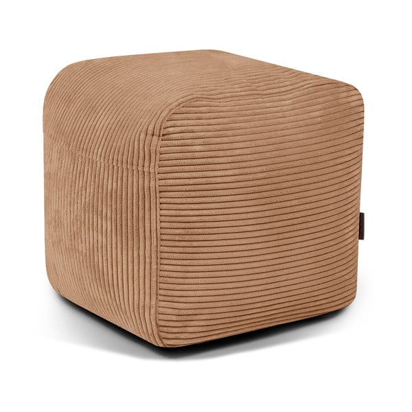 Кафяв пуф от рипсено кадифе Plus 50 Lounge – SLOWDOWN