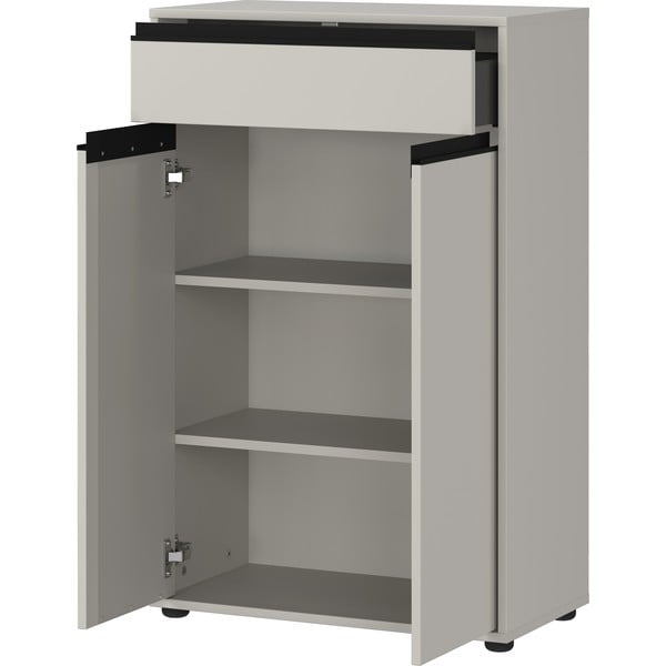 Сив висок шкаф за баня 63x98 cm Lemont – Germania-image-3