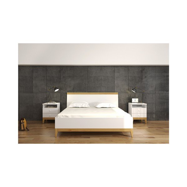 Двойно легло от масивна борова дървесина SKANDICA Livia BC, 140 x 200 cm - Skandica-image-1