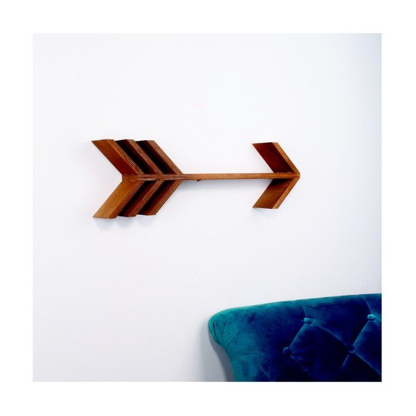 Дървен стенен рафт Fleche - North Carolina Scandinavian Home Decors-image-1