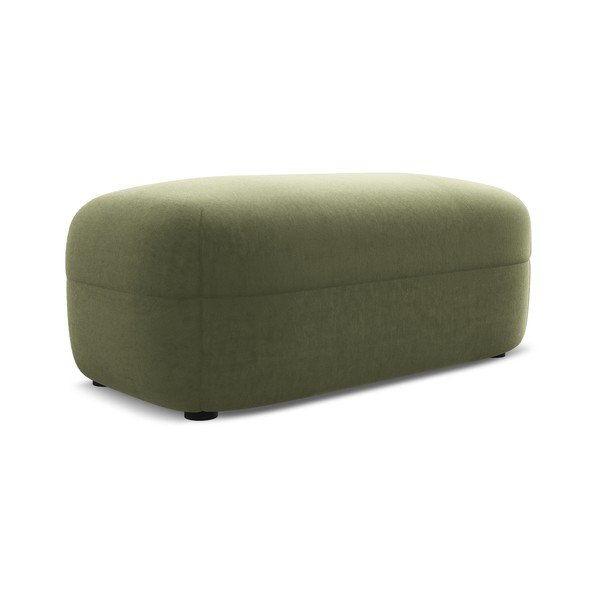 Зелена кадифена табуретка Moana – Makamii-image-1