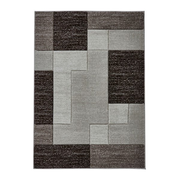 Šedý koberec Think Rugs Matrix, 80 x 150 cm