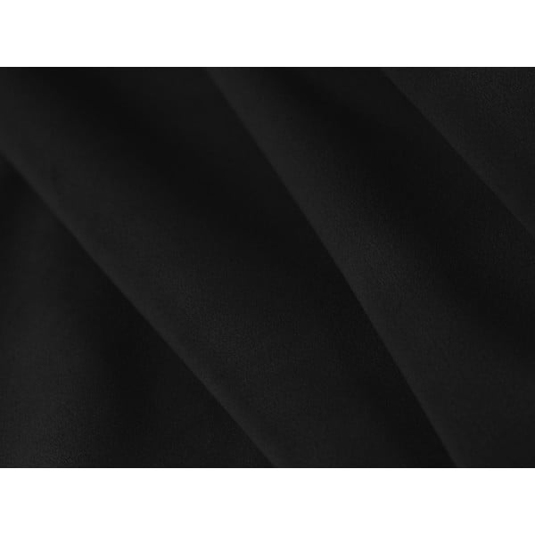 Черен кадифен ъглов диван (ляв ъгъл/U форма) Paolo – Milo Casa-image-4