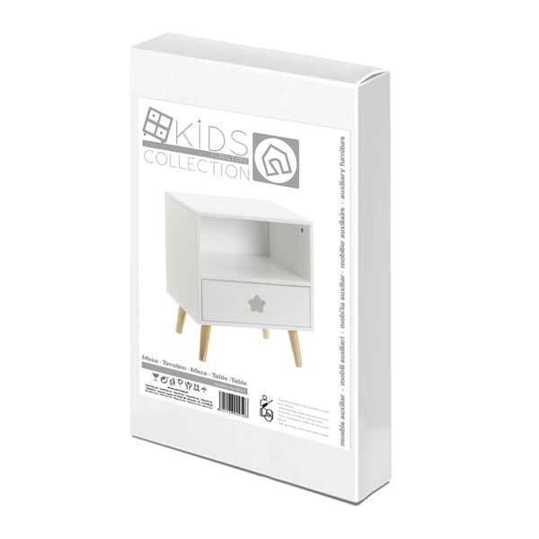 Бяло детско нощно шкафче - Casa Selección-image-4
