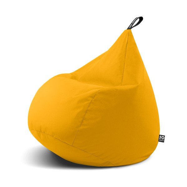 Жълт пуф Drop XL – So Soft?